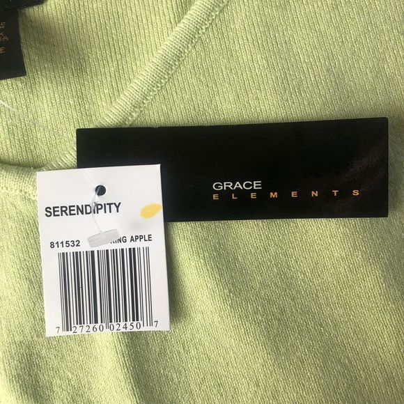 Grace Elements Spring Apple V Neck Knit Tank Medium - Picture 5 of 12